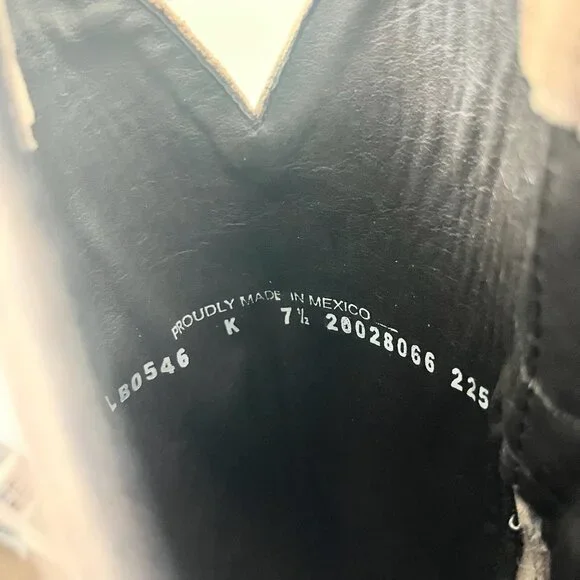 Lane PLAIN JANE Cowboy Boots Womens 7.5 Latte Suede Cowgirl Western Mid Calf - Picture 9 of 11